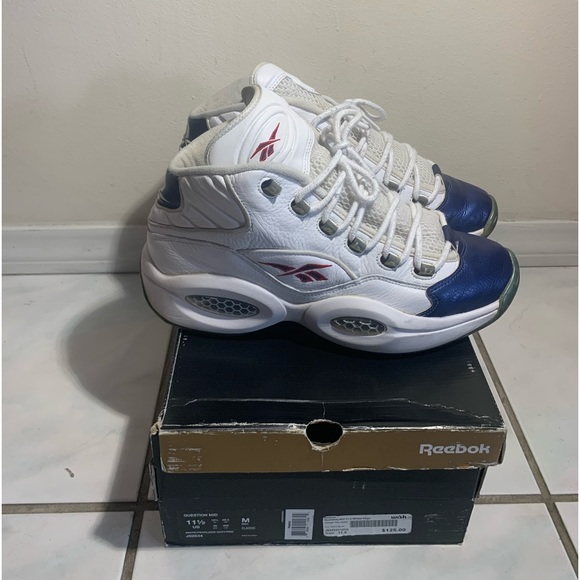 Reebok Question Mid Blue Toe (2014) - Picture 3 of 5
